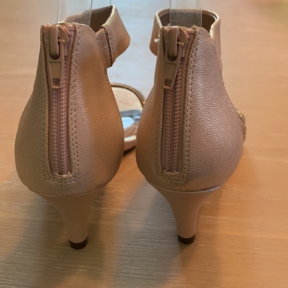 Style & Company light metallic pink heels with rhinestones some damage, reduced - Picture 5 of 8
